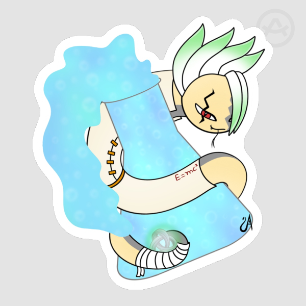 Dr. Stone Senku Snake Sticker