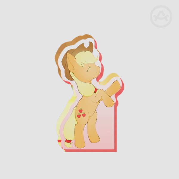 Apple Jack My Little Pony Thick Acrylic Standee