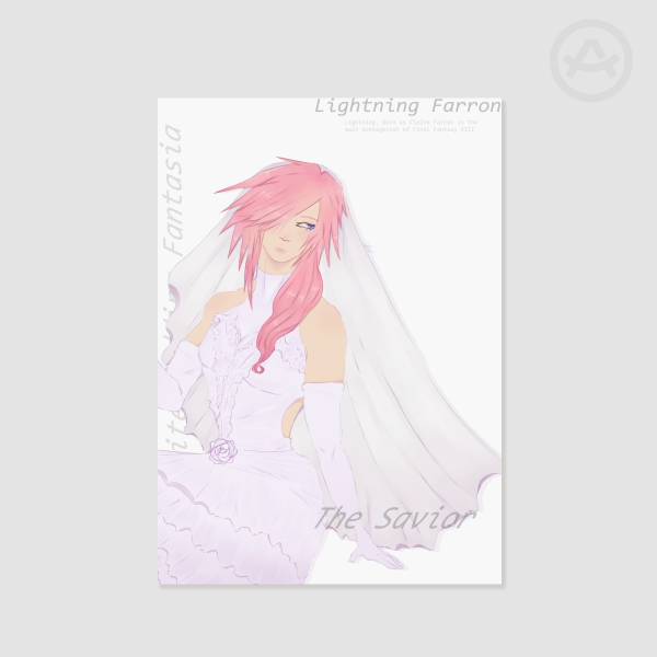 Lightning Farron White Wedding Fantasia Poster