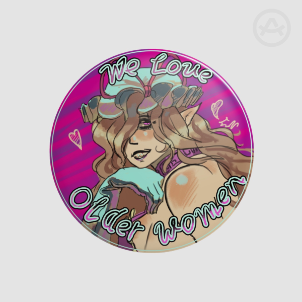 "We Love Older Women" Yukari Yakumo Badge