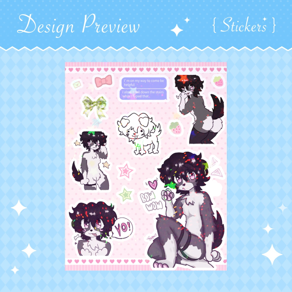 Eve Puppy Assorted Sticker Sheet v2