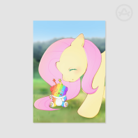 Gummy x Fluttershy Matte Poster