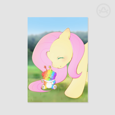 Gummy x Fluttershy Matte Poster