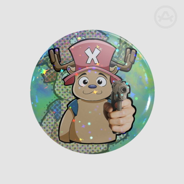 Chopper Gun Badge