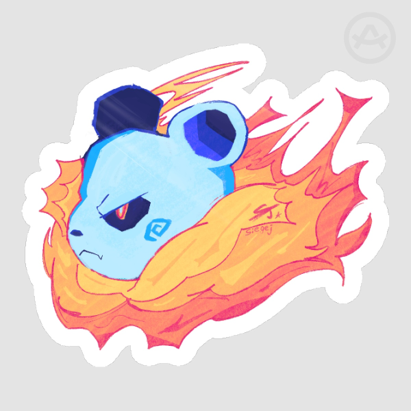 Fire Panda Sticker