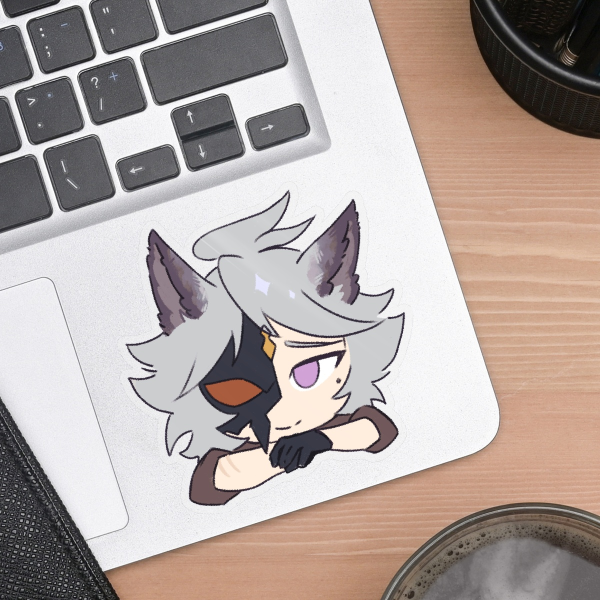 Shishu Clear Vinyl Die Cut Sticker