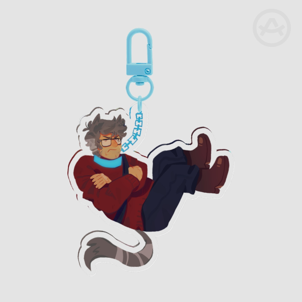 Stanford Pines Cat Acrylic Keychain