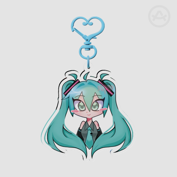 Hatsune Miku Clear Acrylic Keychain