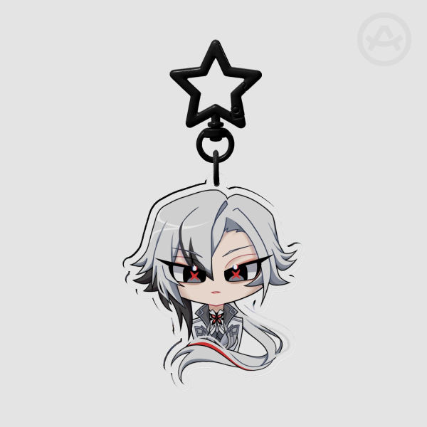 Arlecchino Clear Acrylic Keychain