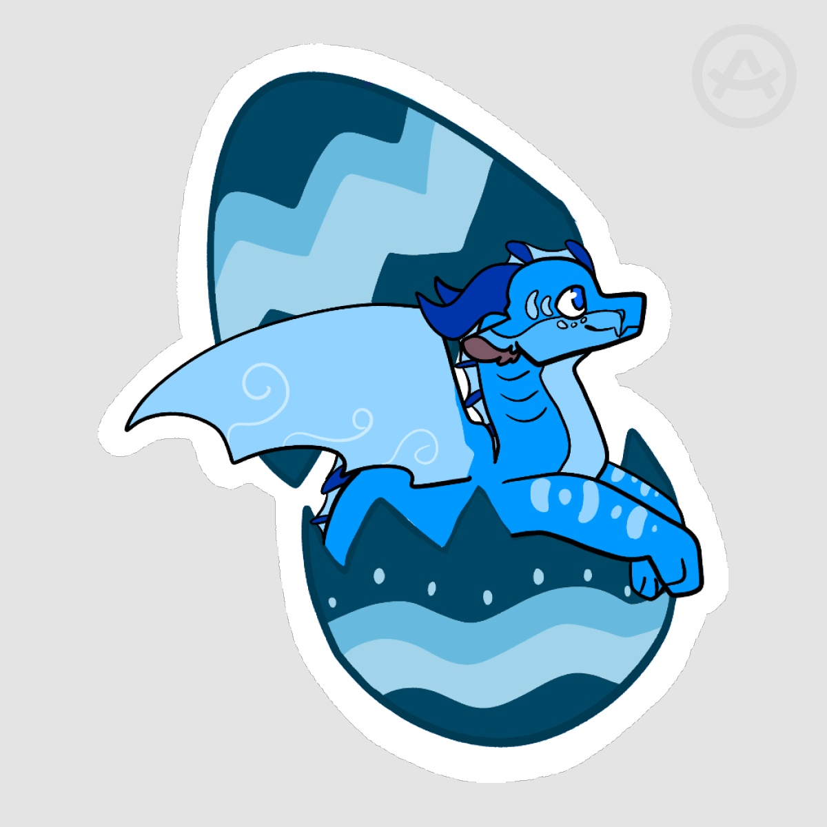 Tsunami Easter Sticker