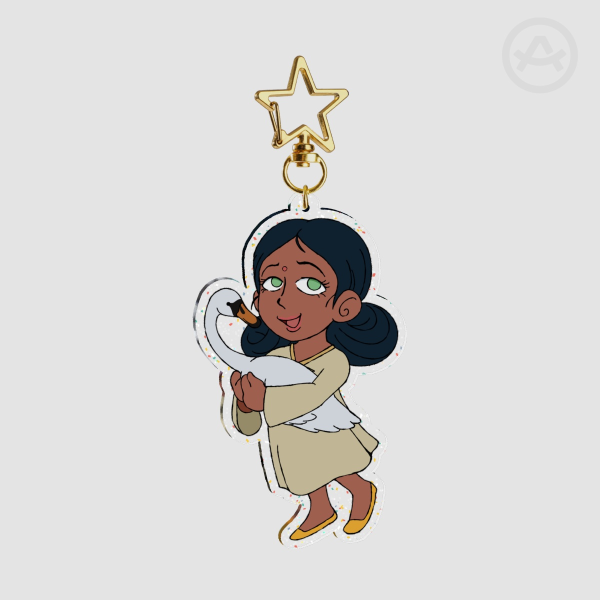 Lalah Sune Glitter Acrylic Keychain