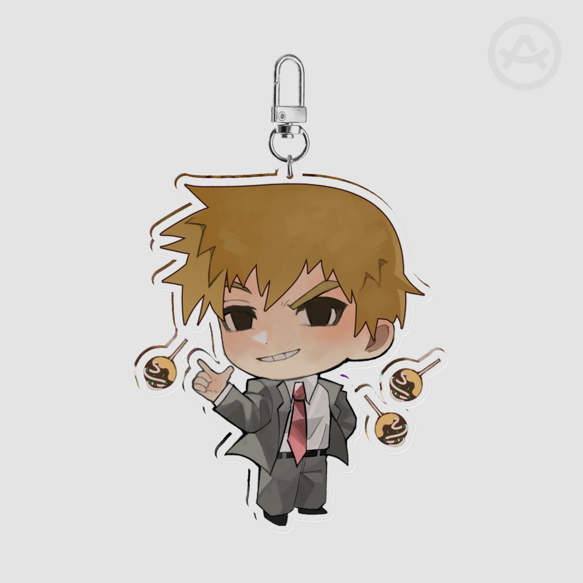 Reigen Arataka Clear Acrylic Keychain