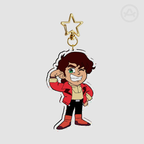 Judau Ashta Glitter Acrylic Keychain