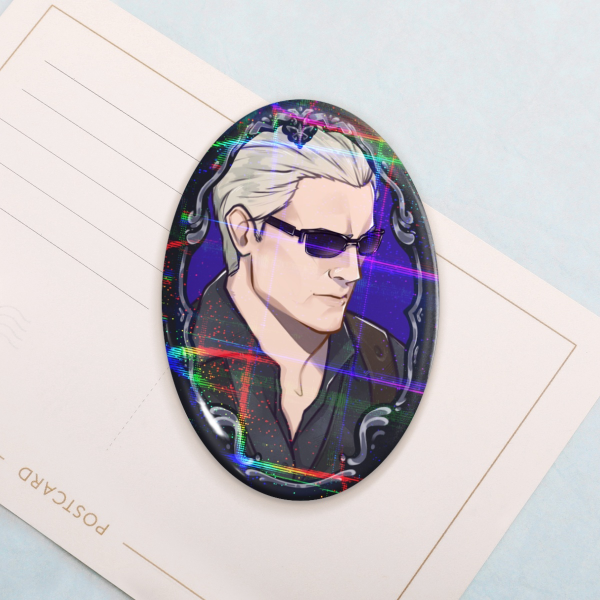 Albert Wesker RE4 Oval Badges
