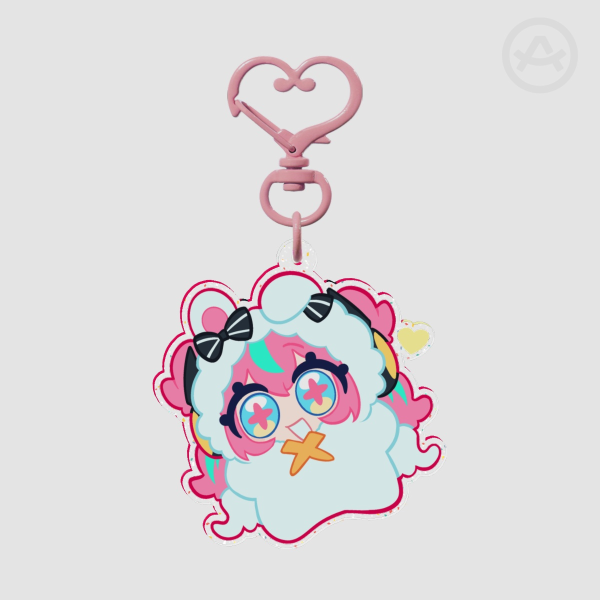 Aria Glitter Keychain