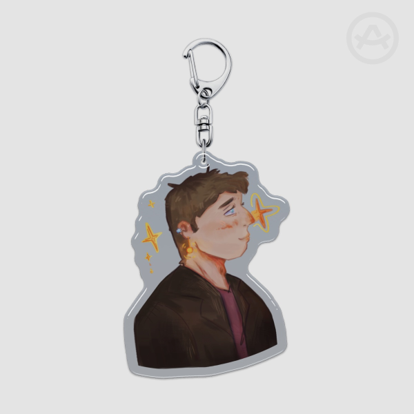 9th Doctor - Doctor Who Epoxy Keychain