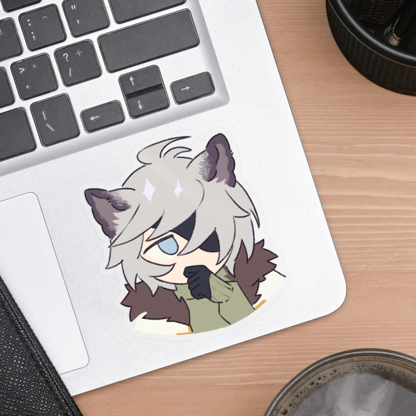 Neha Clear Vinyl Die Cut Sticker