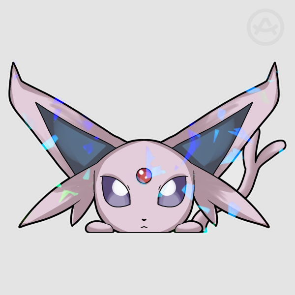 Espeon Peeker Sticker