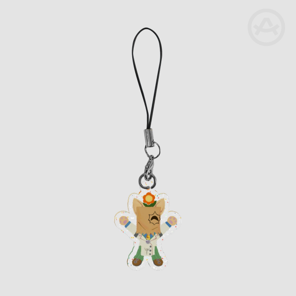 Meowst Glitter Acrylic Phone Charm