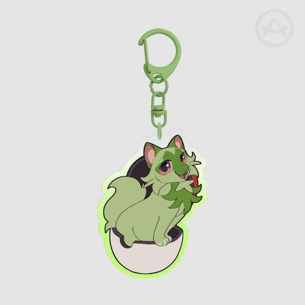 Sprigatito pokemon keychain
