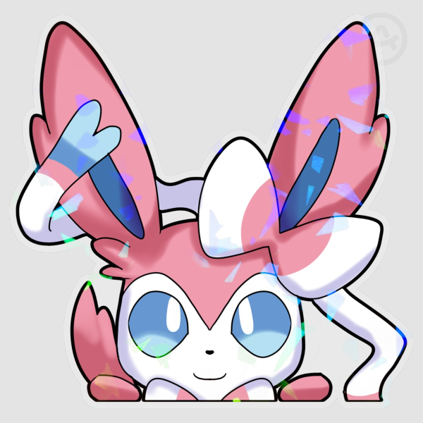 Sylveon Peeker Sticker