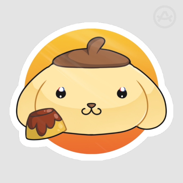 Pompompurin Sanrio Die Cut Sticker