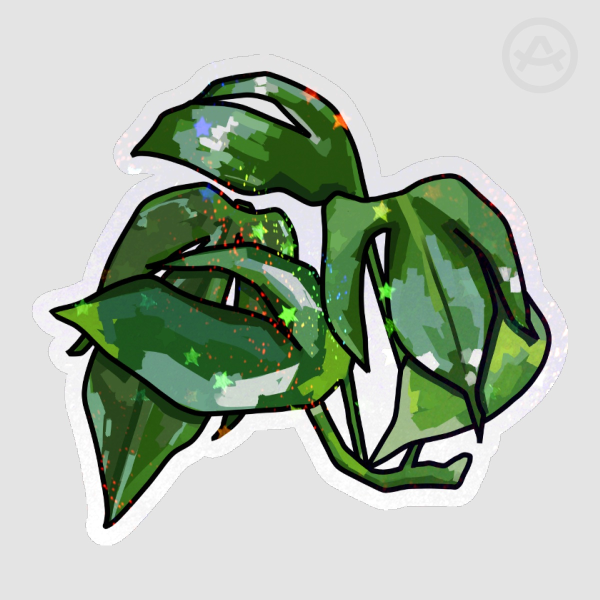 dragon's tail sparkle sticker