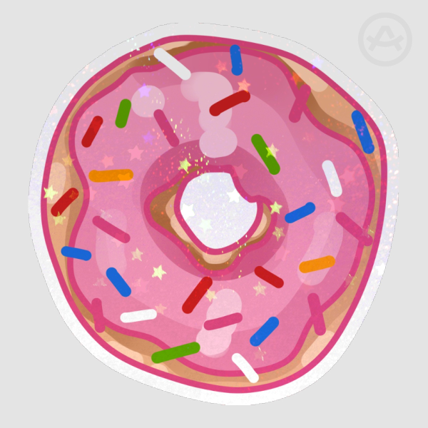 donut sparkle sticker