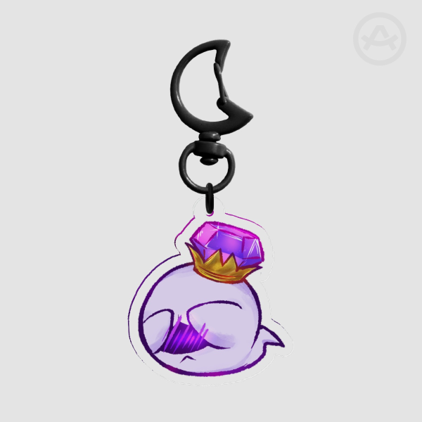 Shy Boo King Acrylic Keychain