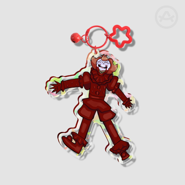 It: welcome to derry | bloody pennywise acrylic keychain