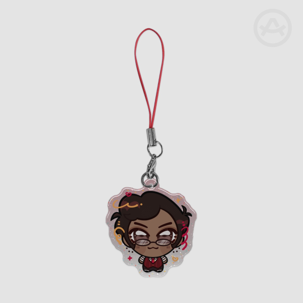 Human Alastor || Epoxy Glitter 4cm Charm