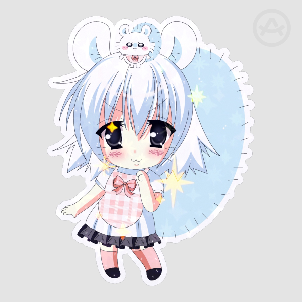 Momonga || Die Cut Sticker ||
