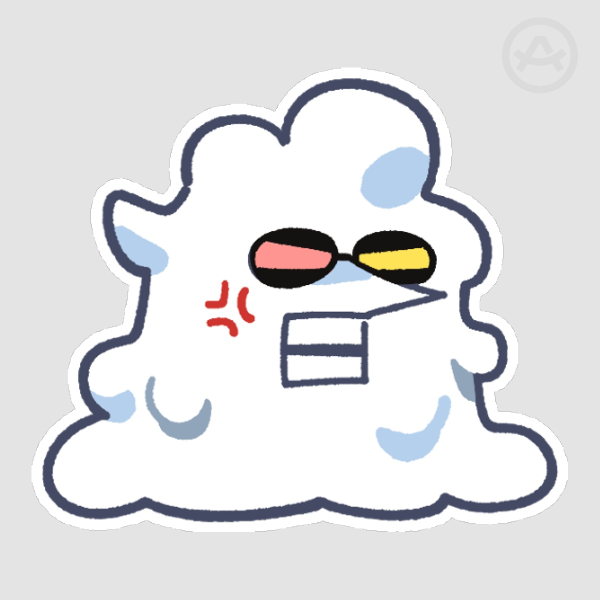 Spamton Foam Die-Cut Sticker