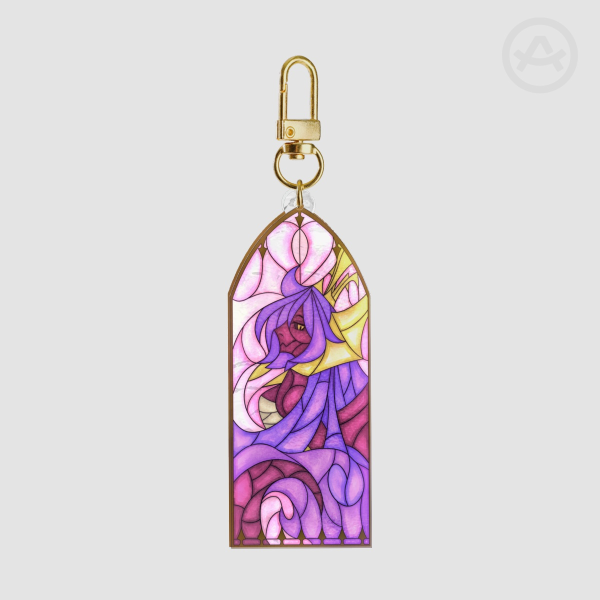 Aelaris - Stained Glass || OC || Ripple Acrylic Keychains