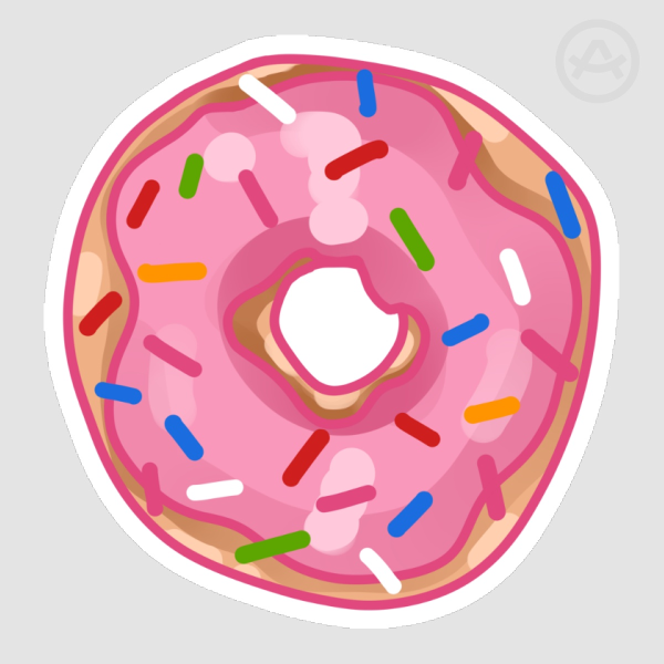 donut sticker
