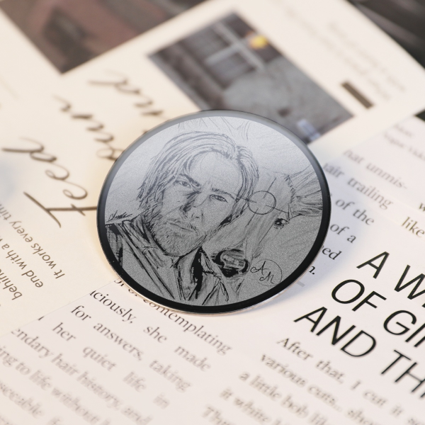 Arthur Morgan Round Metal Badge