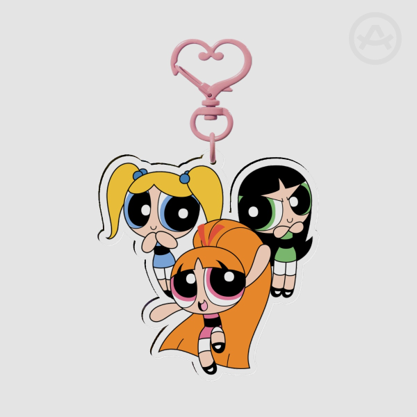 Teen Powerpuff Girls Acrylic Keychain