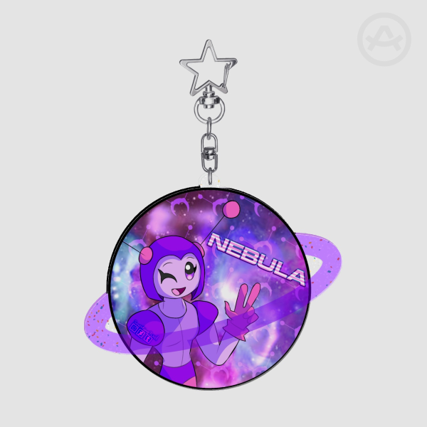 Nebula (Nebula & Quasar) Glitter Bleed Acrylic Keychains