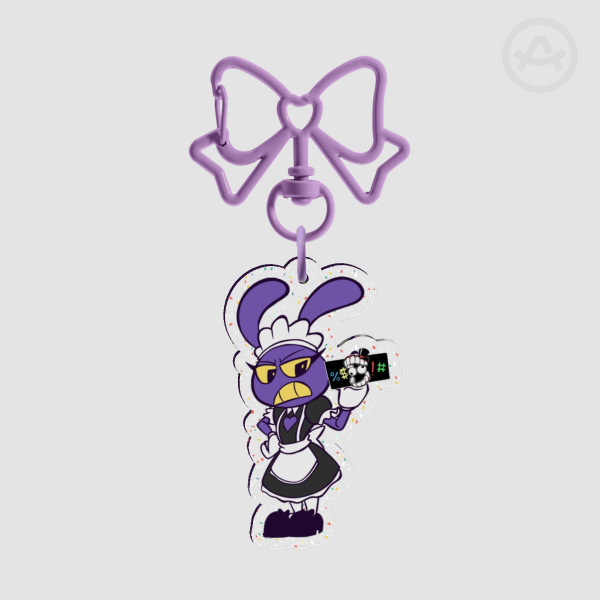 Jax Glitter Acrylic Keychain