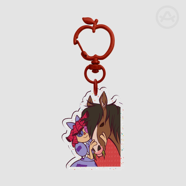 Ragatha Glitter Acrylic Keychain
