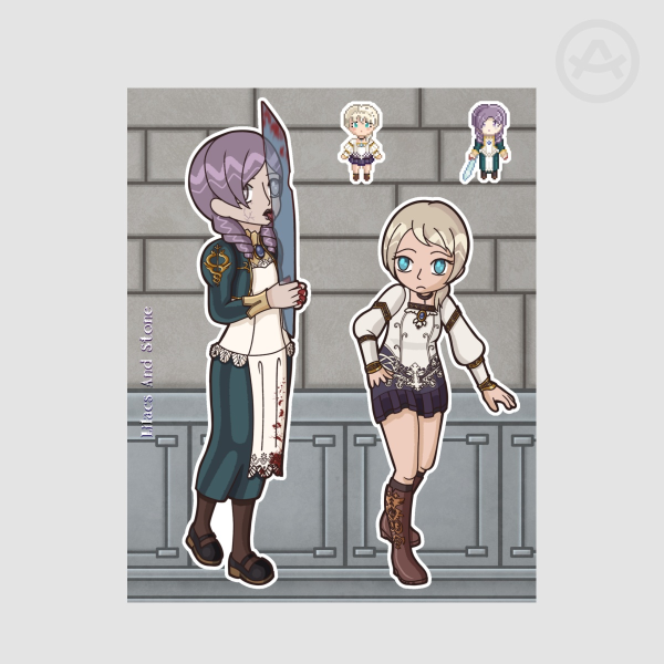 Dangerous Lollypop Stickers Sheet