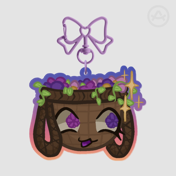 Bassie Bloomington || Dandy's World Colored Edge Acrylic Keychain