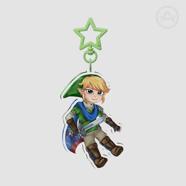 Hyrule Warriors Link Keychain