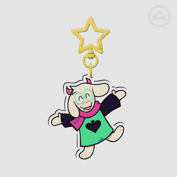 Ralsei - Clear Acrylic Keychain