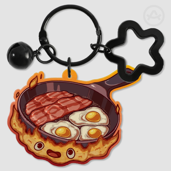 🍳A Fire Demon's Breakfast Keychains