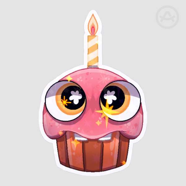 Cupcake Sticker - FNAF
