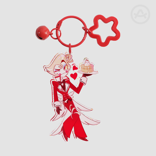 Lucifer Morningstar Sparkly Butler Keychain || Hazbin Hotel ||