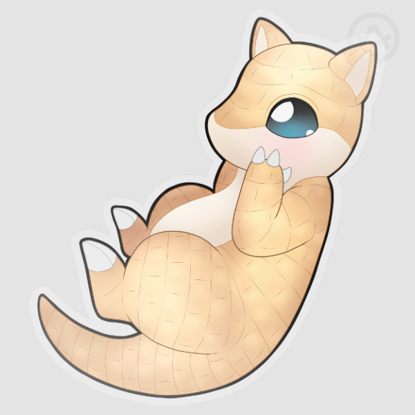 Sandshrew Vinyl Sticker