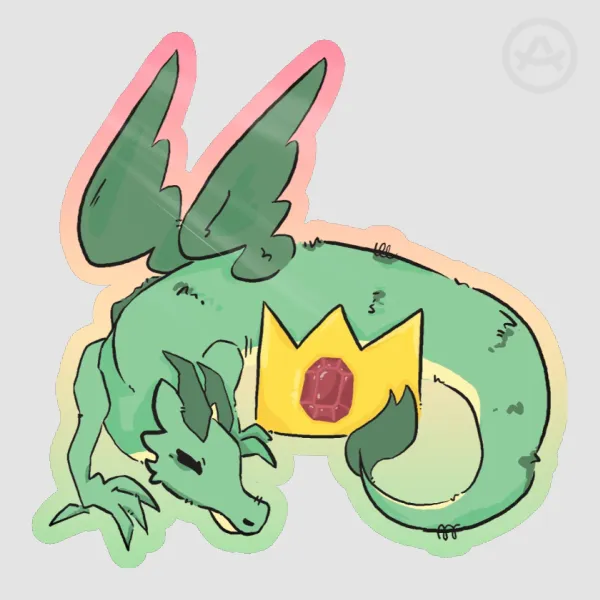 "Snuff" The Dragon Die Cut Sticker