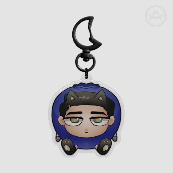 Limbus Company 🕰️: Fruity Neko Meursault Epoxy Keychain